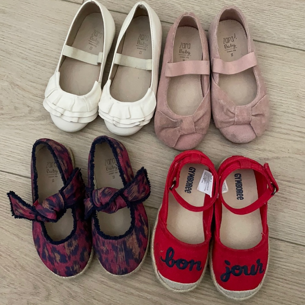 Zara & Gymboree Toddler Flats - 6.5 & 7